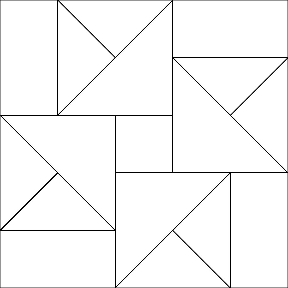 Pattern 89, Broken Sugar Bowl barn quilt pattern thumbnail